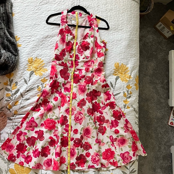 Talbots Floral Midi Dress Size 6 - Picture 7 of 7